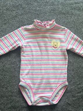 Vintage Disney Winnie The Pooh Pastel Turtleneck One-Piece Bodysuit